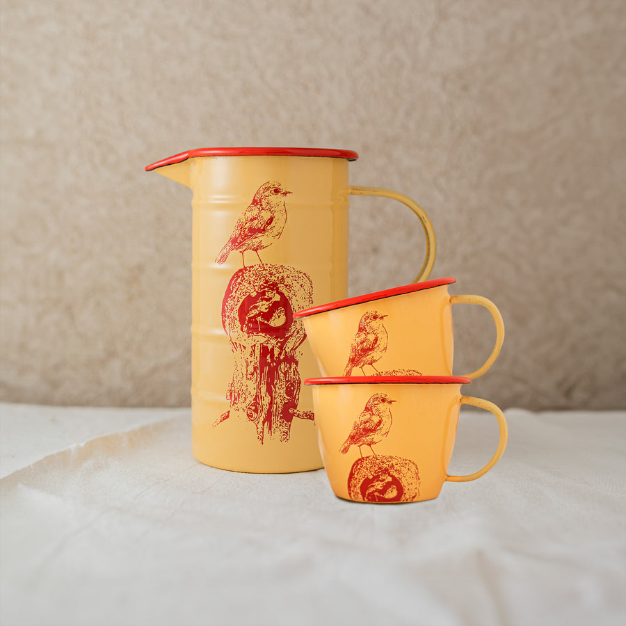 Ovenbird combo - Cylindrical jar & Wide mug