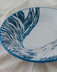 Blue Rooster Plate Set x3