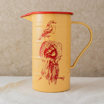 Ovenbird Cylindrical Jar - Red