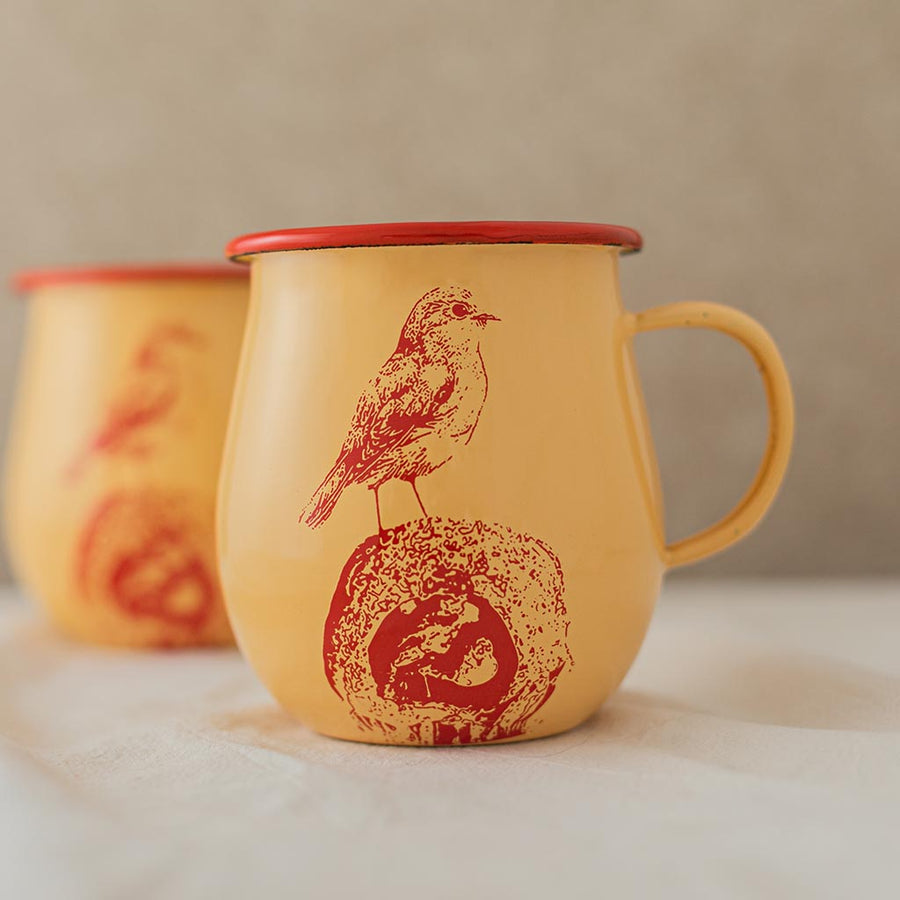 Ovenbird Red Large Mug 22oz