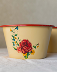 Roses Bowl With Red Border