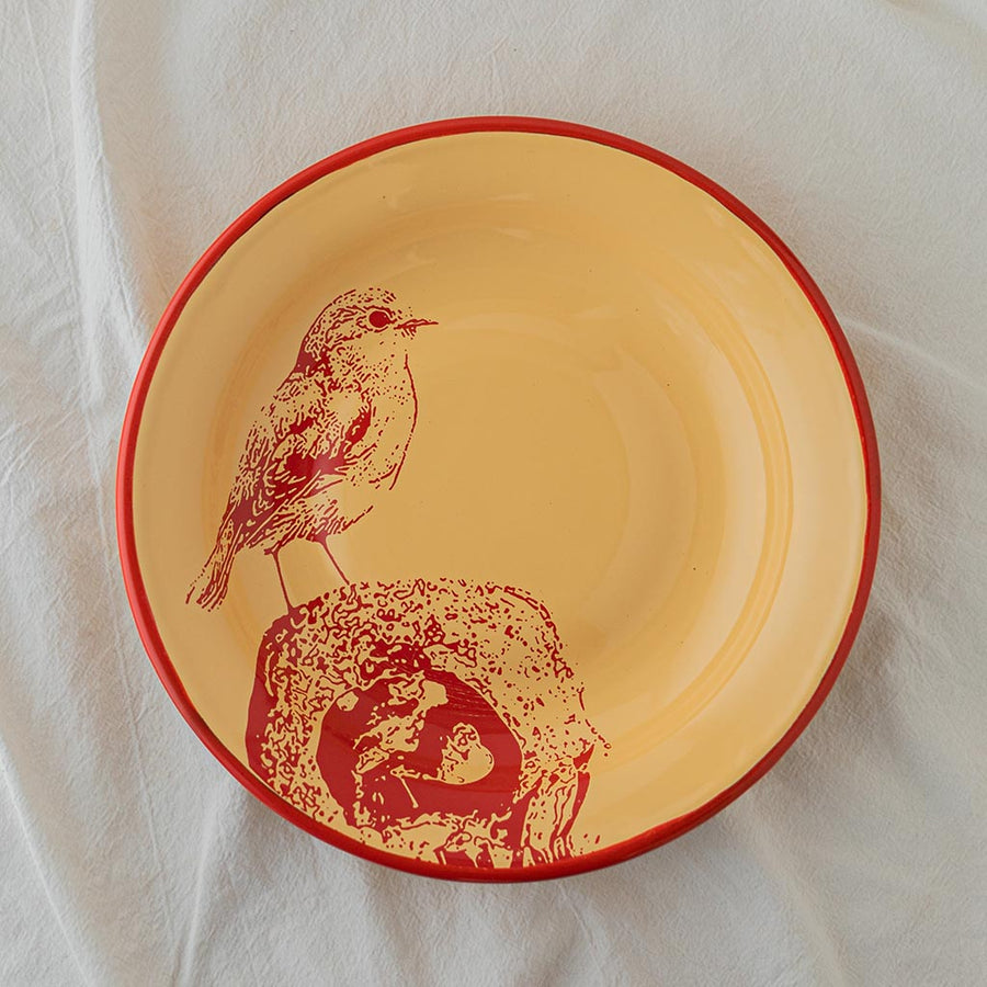 Ovenbird Red Plate