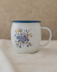 Olive and Flowers Small Mug 18 oz